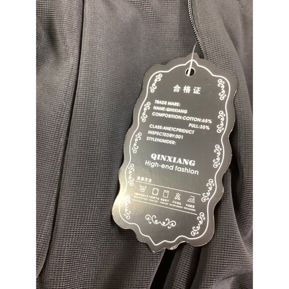 Black Lace Halter Jumpsuit With Flared Legs*Medium Qinxiang*High-End Fashion*NWT - Picture 4 of 6